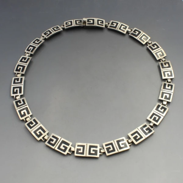 アクセサリー MEXICO VINTAGE SILVER NECKLACE Mexico Taxco Silver Necklace 71 Grams